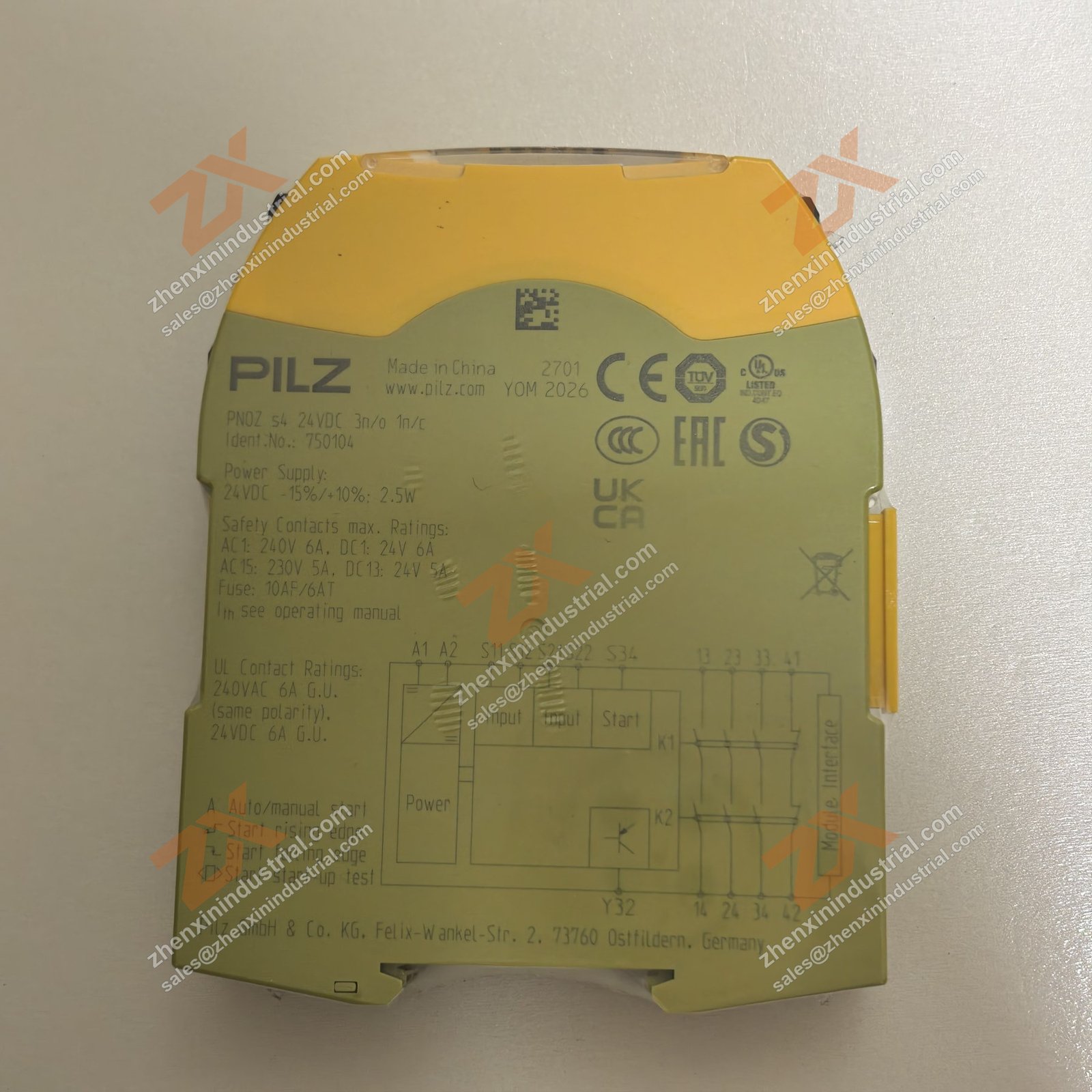 PNOZ s4 24VDC 3n/o 1n/c