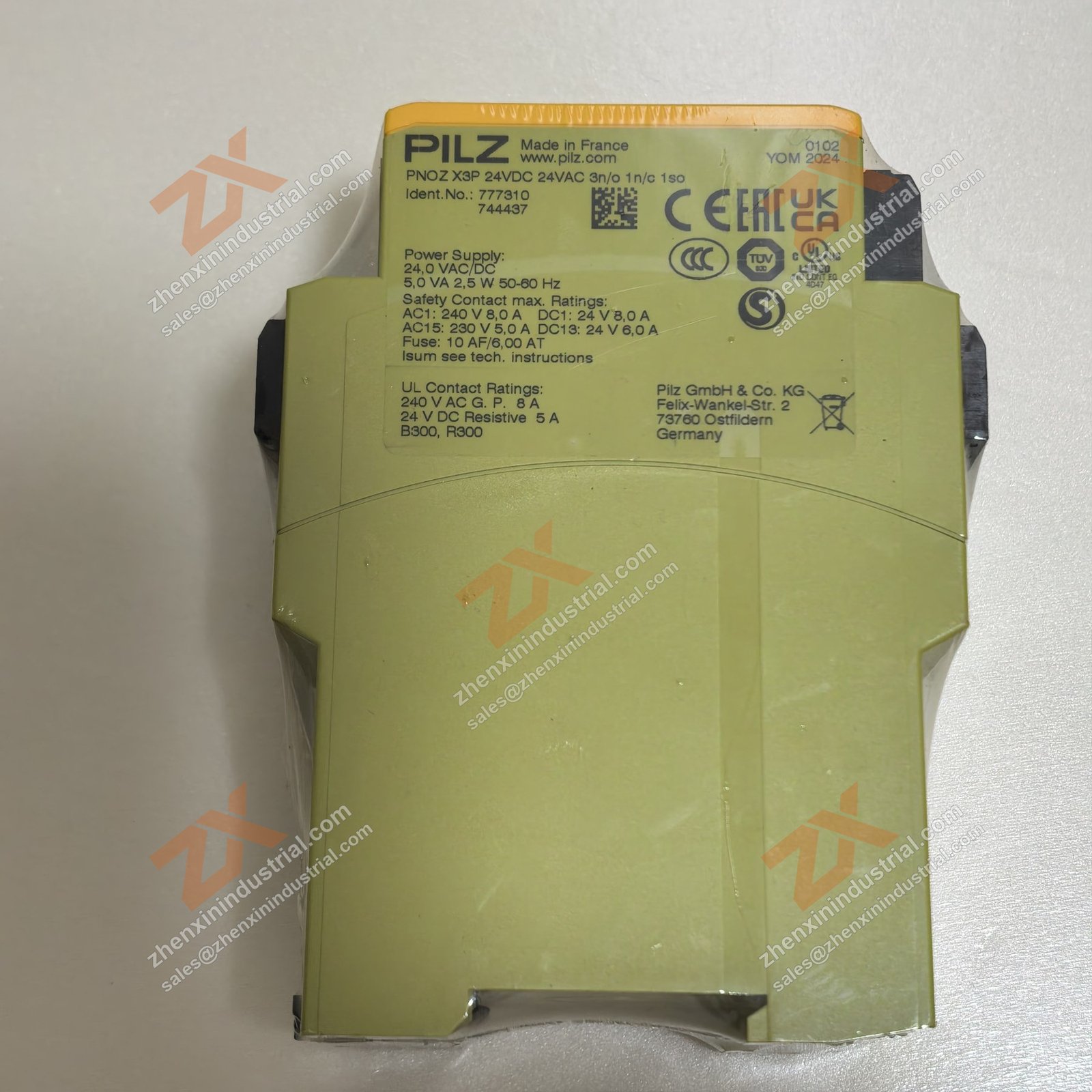 PNOZ X3P 24VDC 24VAC 3n/o 1n/c 1so