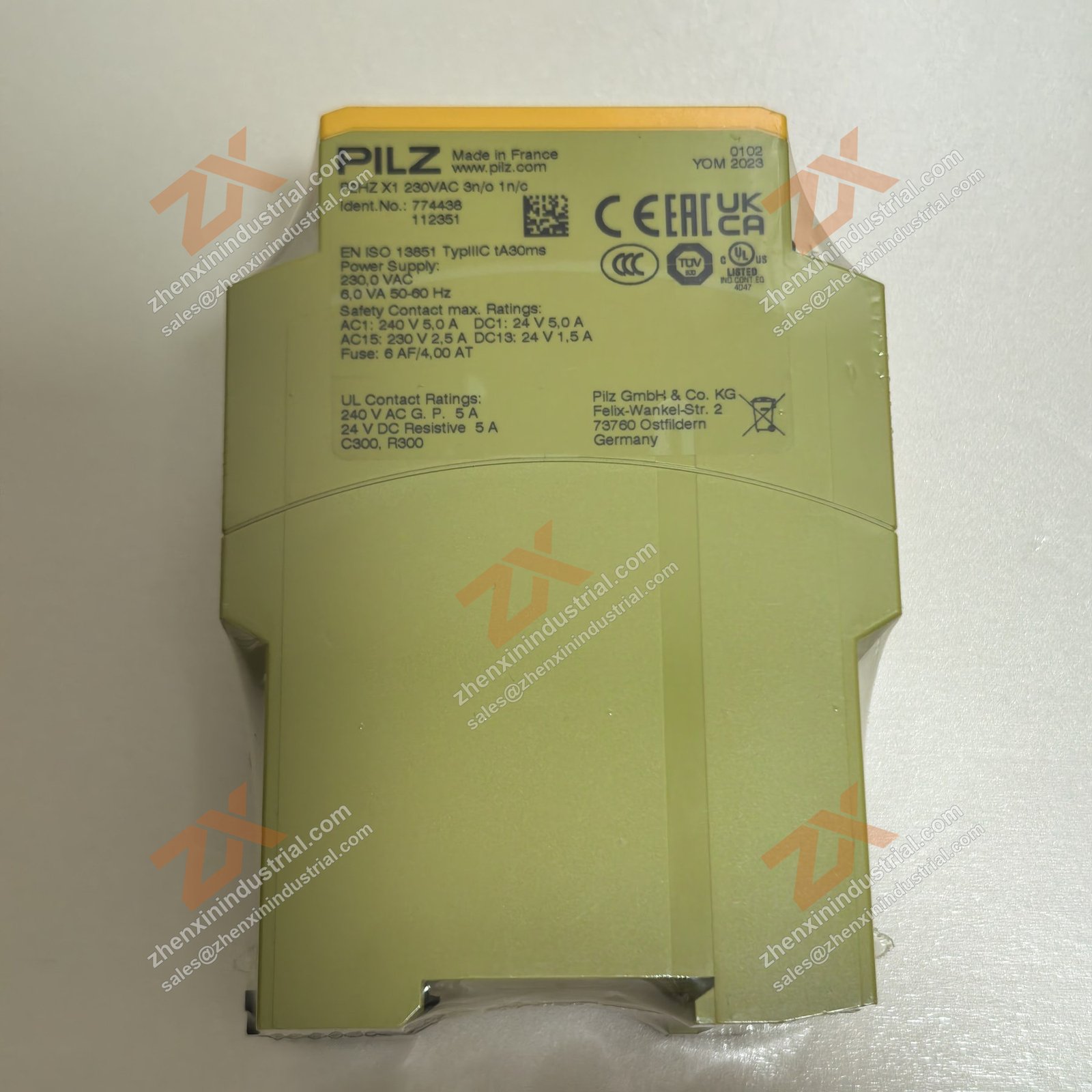 P2HZ X1 230VAC 3n/o 1n/c
