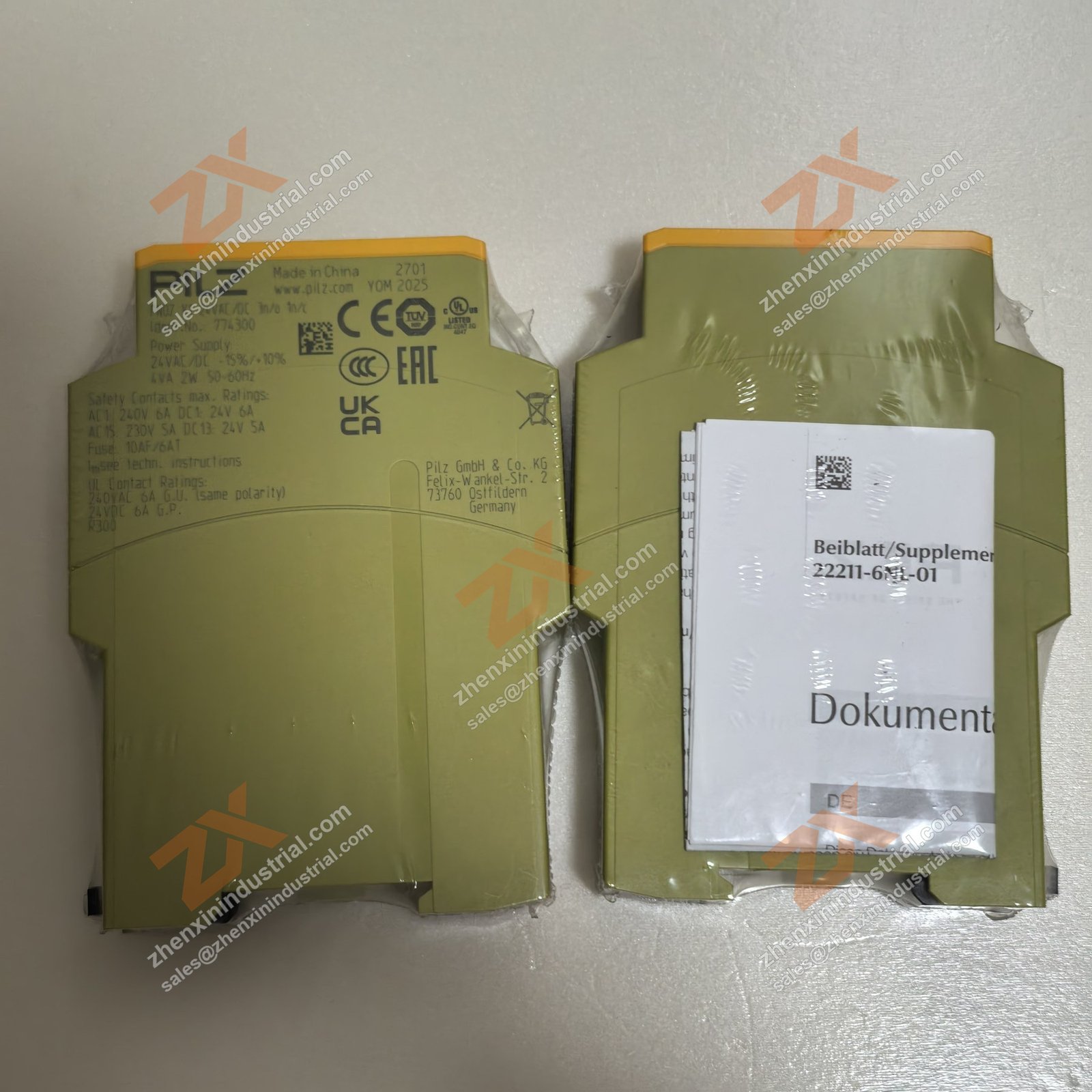 PNOZ X1P 24VDC 3n/o 1n/c